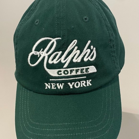 Polo Ralph Lauren Other - Polo Ralph Lauren Ralph's New York Coffee BaseBall Cap Baseball Hat Gree…